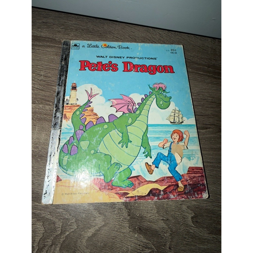 PETE'S DRAGON Little Golden Book Walt Disney Vintage 1977